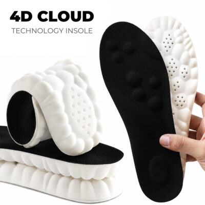 4D Cloud Steppers Insoles for Shoes Boots & Sneakers